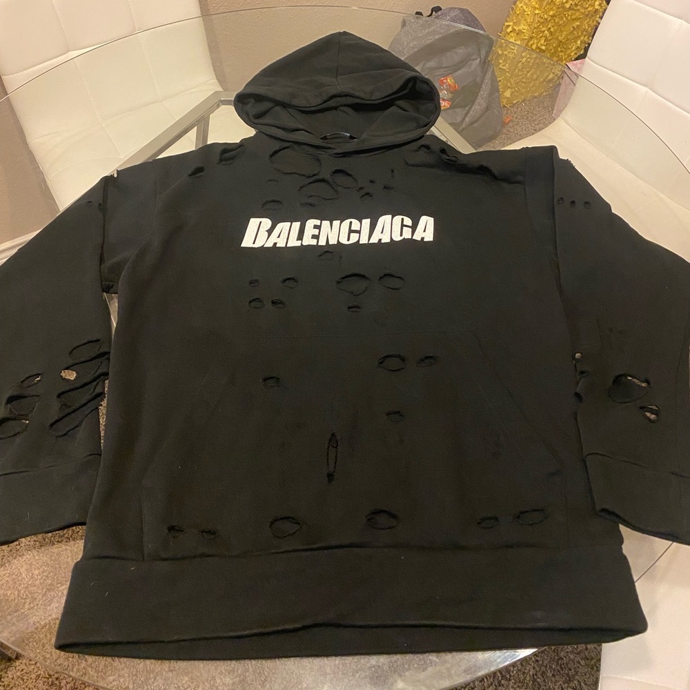 Balenciaga destroyed hoodie